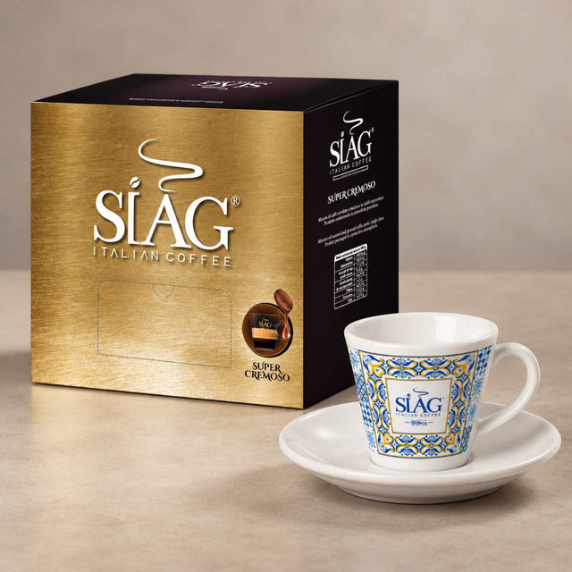 SIÀG Oro Blend – Italian ESE Coffee Pods (44mm) | 150, 300 or 450 Pods + Free Espresso Cup