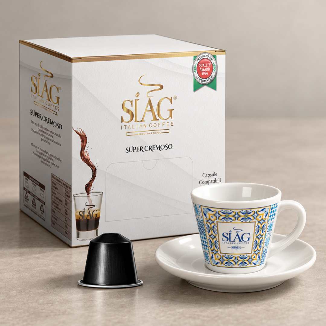 SIÀG Super Cremoso – Nespresso® Original Compatible Coffee Capsules | 100, 200 or 300 Capsules + Free Espresso Cup