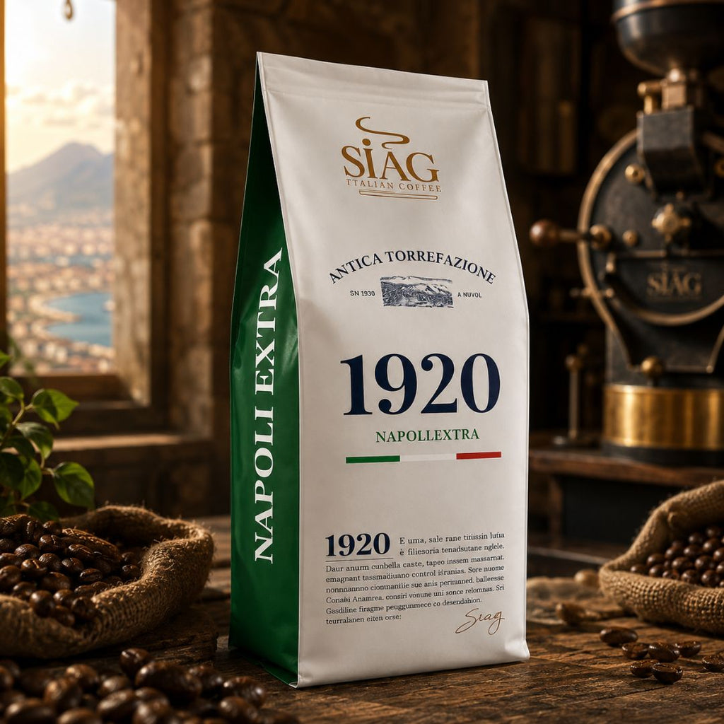 SIAG Napoli Extra Whole Bean Coffee – 100% Arabica – 1 kg