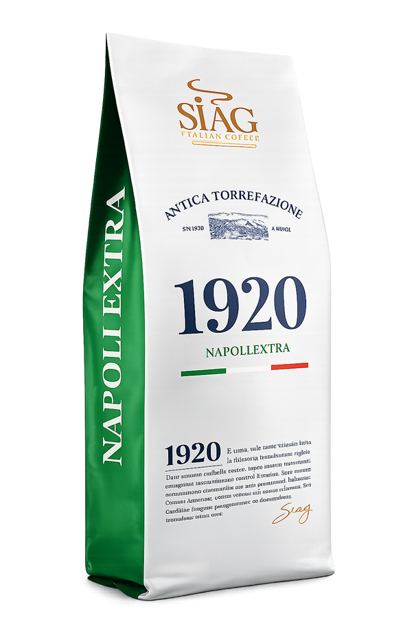 SIAG Napoli Extra Whole Bean Coffee – 100% Arabica – 1 kg