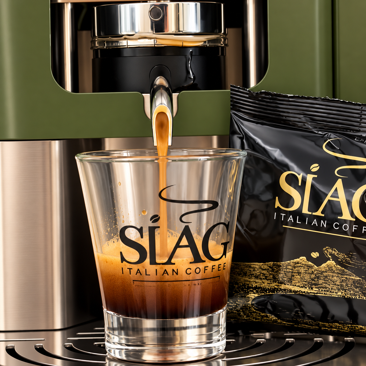 SIAG Miscela Nera ESE Coffee Pods – 80% Robusta & 20% Arabica