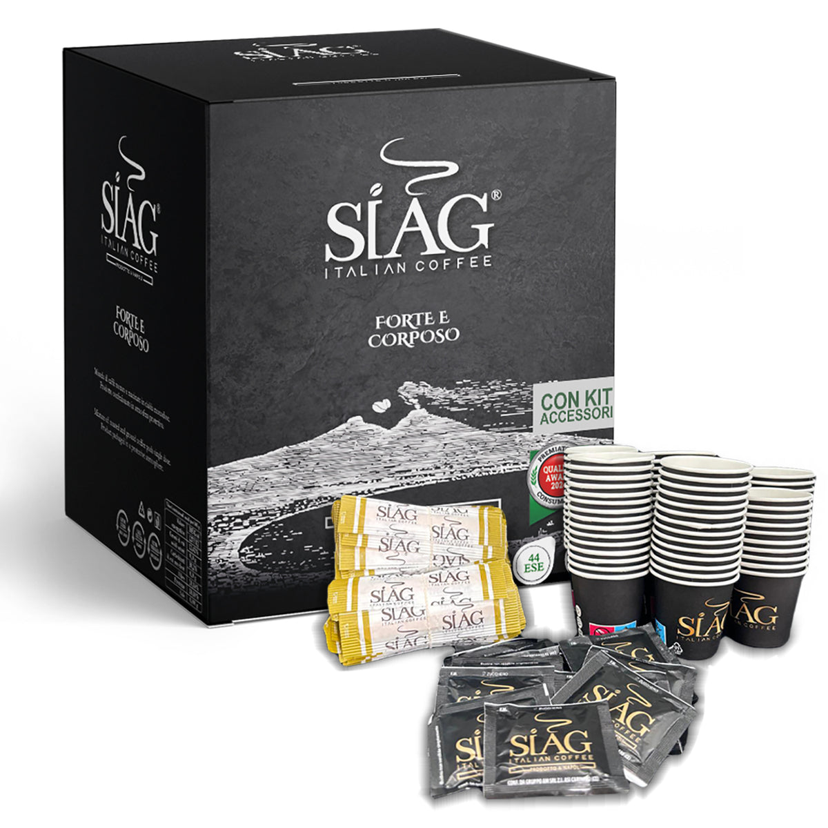 SIAG Miscela Nera ESE Coffee Pods – 80% Robusta & 20% Arabica