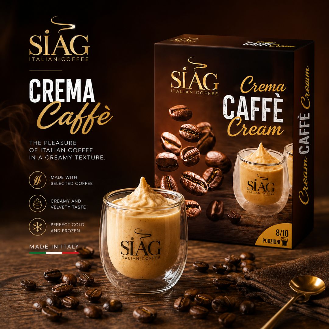SIAG Crema Caffè Coffee Cream Dessert Mix – 8 to 10 Servings