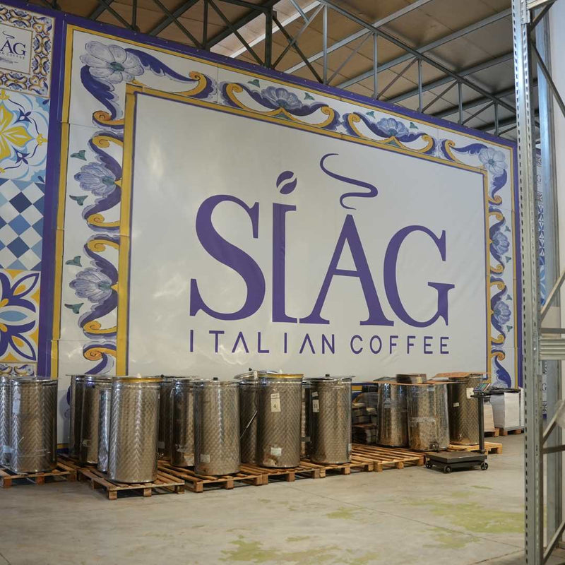 Inside the roastery