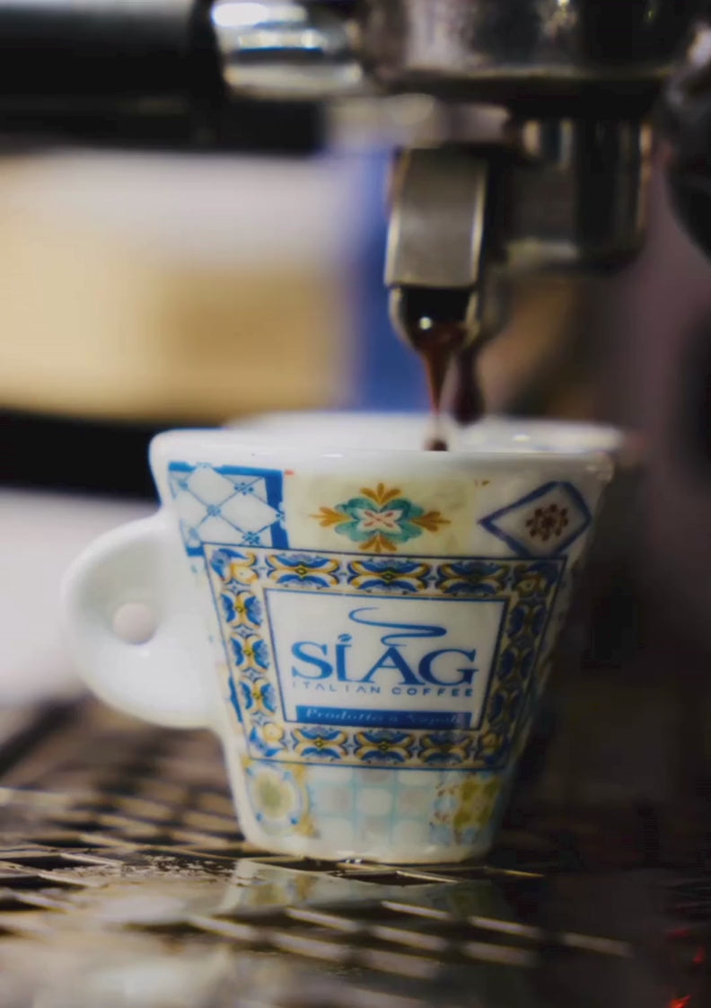 SIÀG Blu Mediterranea – Italian Whole Bean Coffee | 3kg (6.6 lb) + Free Amalfi Coast Cappuccino Cup